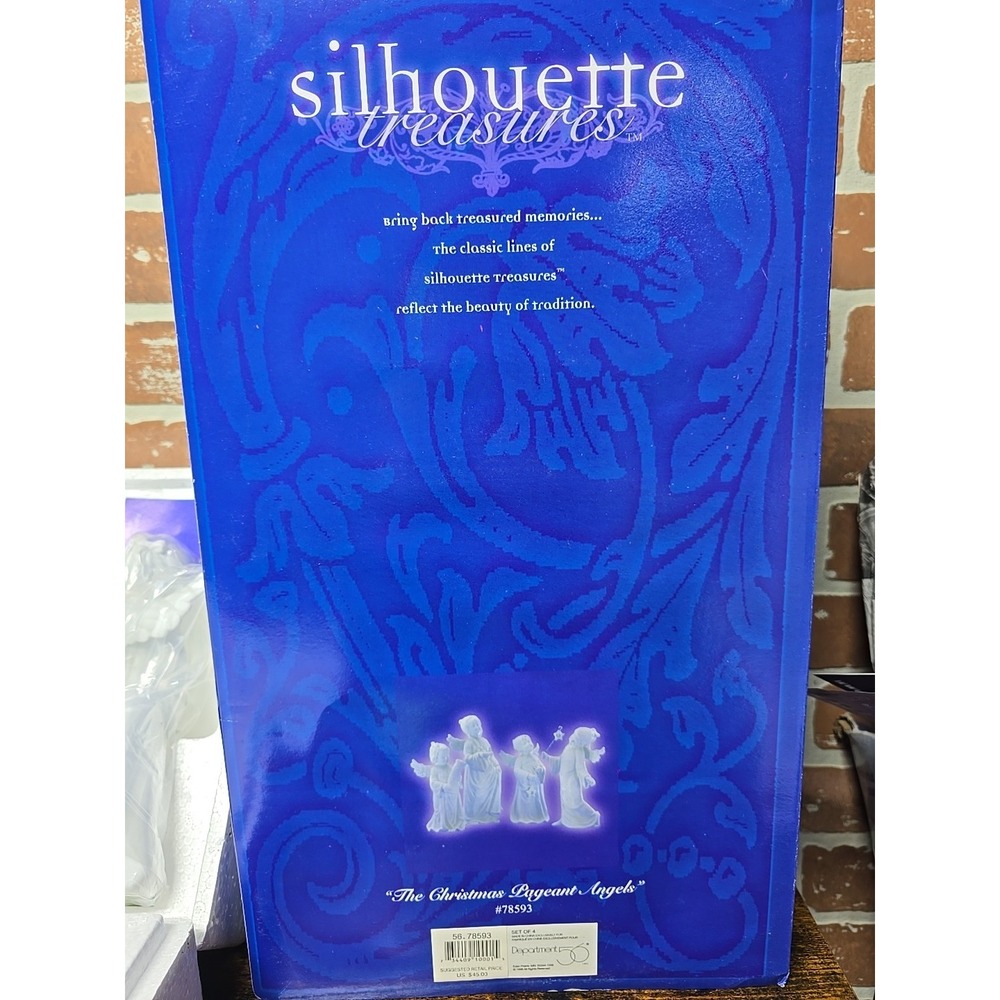 Dept. 56‎ Silhouette Treasures "The Christmas Pageant Angels" Holiday Decoration